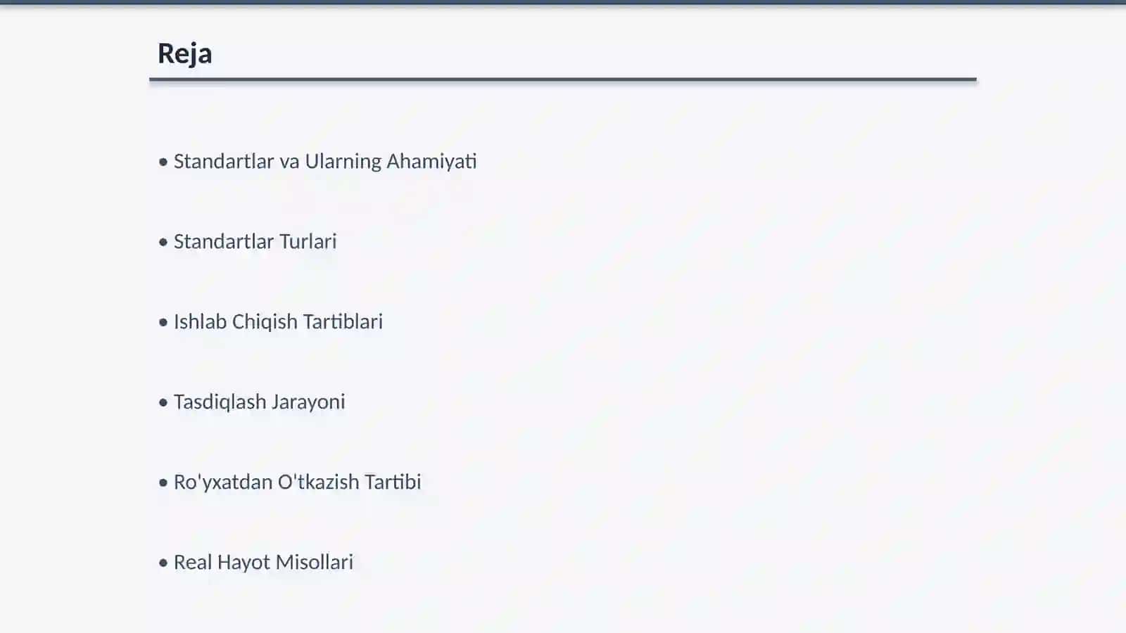 Standartlar: Muhim Asoslar va Ularning Turlari 2