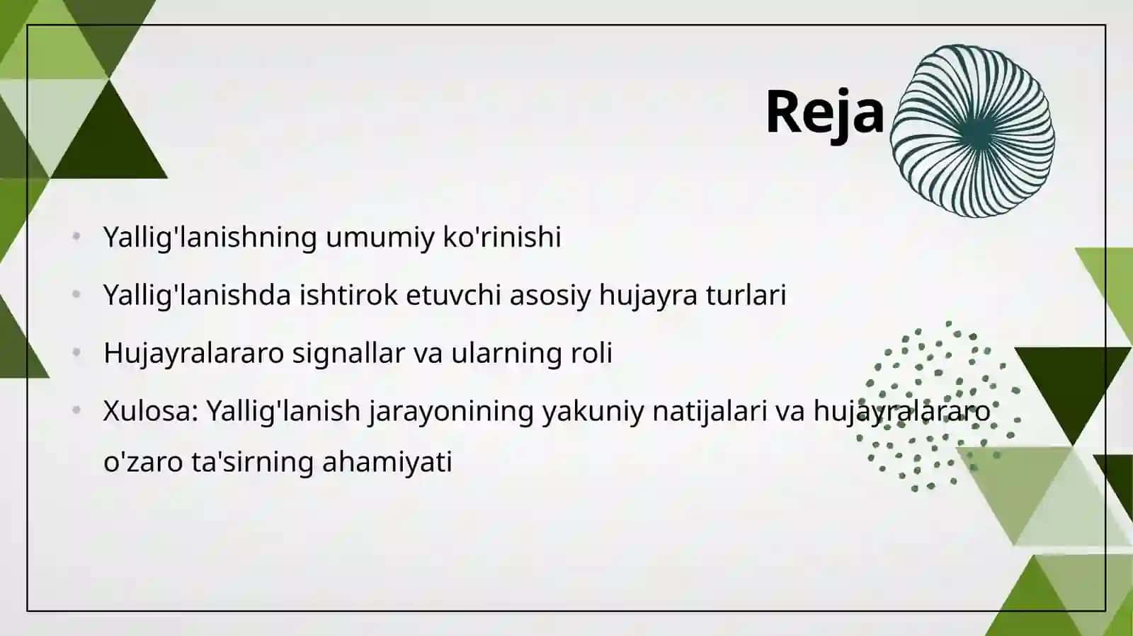 Yallig'lanish reaksiyasi vaqtida hujayralarning o'zaro ta'siri 2