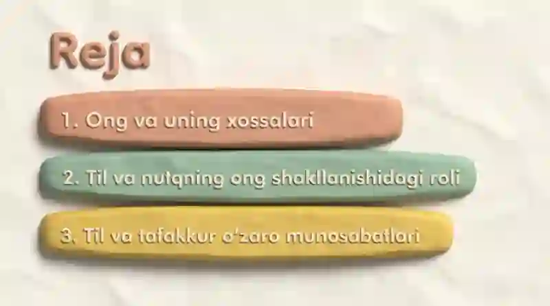 Ong va til Munosabatlari 2