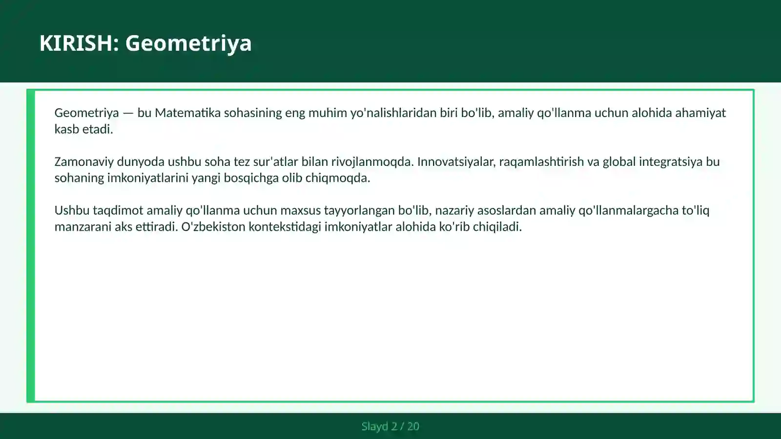 GEOMETRIYA 2
