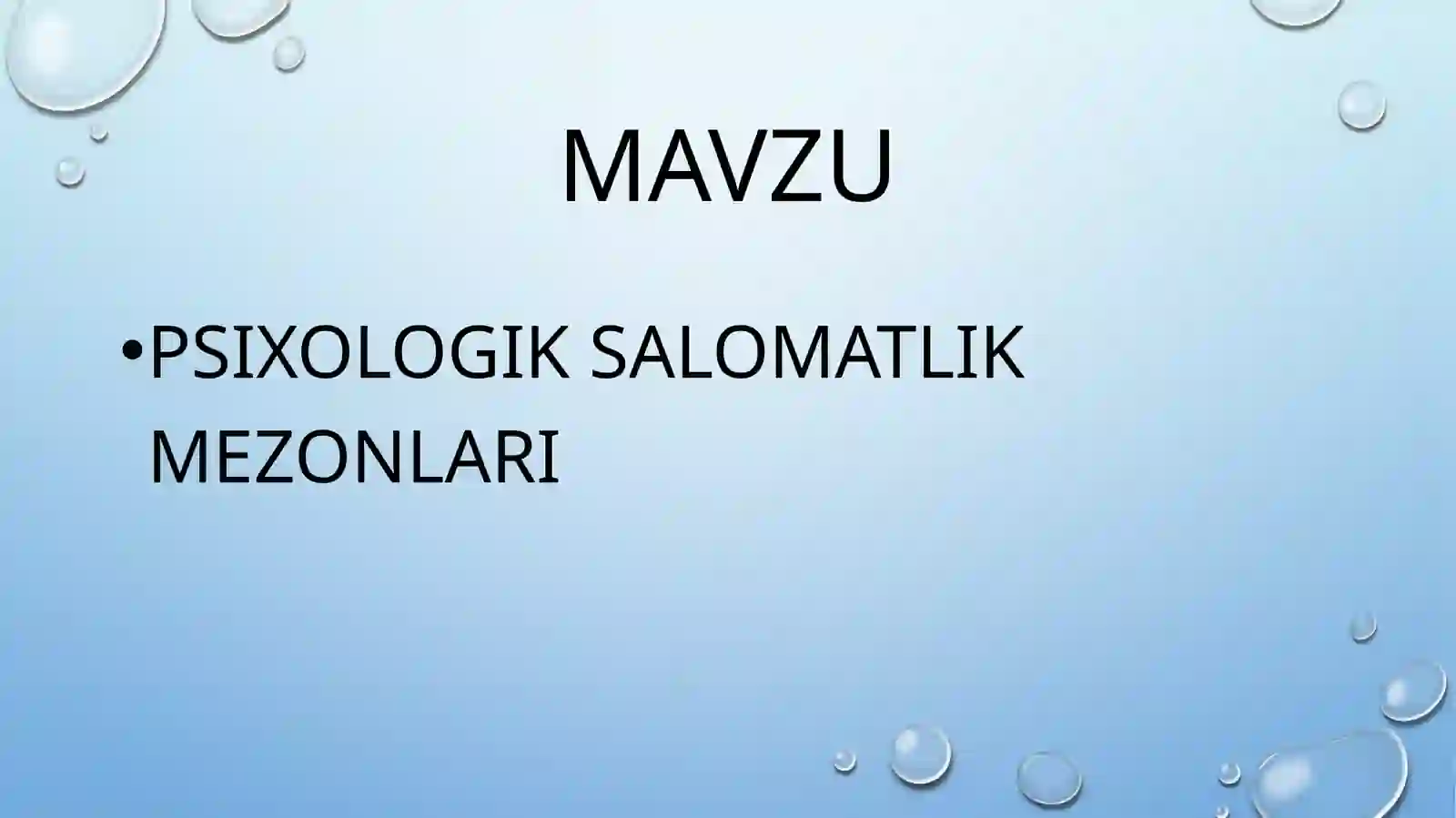 Toshkent Tibbiyot Akademiyasi Termiz Filiali Pediatriya Fakulteti Pediatriya Yo’nalishi 205-B Guruh Talabasi Himmatov Achinoraning Psixologiya Fanidan Tayyorlagan Mustaqilishi 2