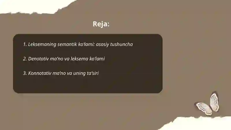 Leksemaning semantik ko‘lami 2