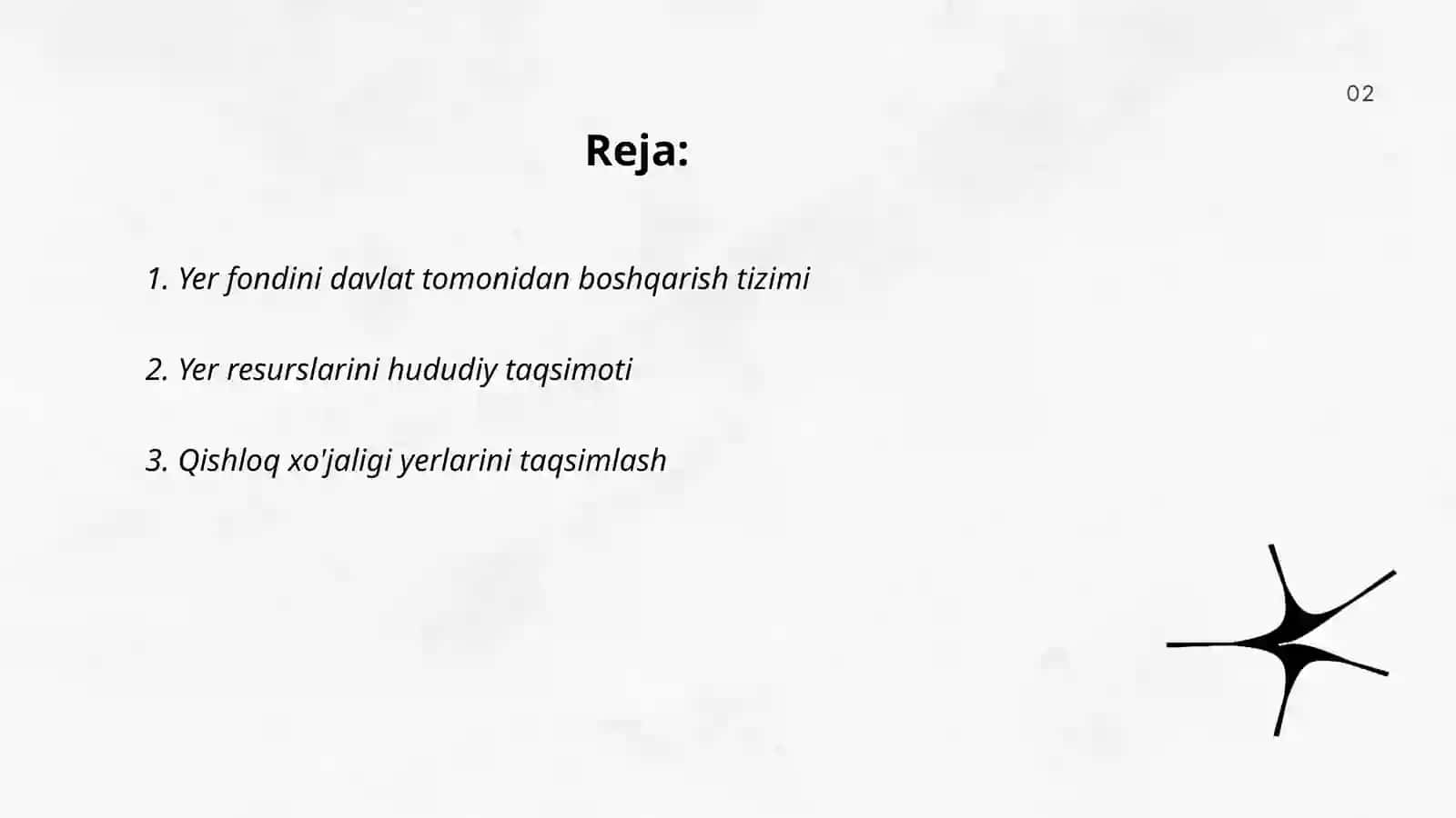 Yer fondini tarmoqlararo va tarmoq ichidagi taqsimoti 2