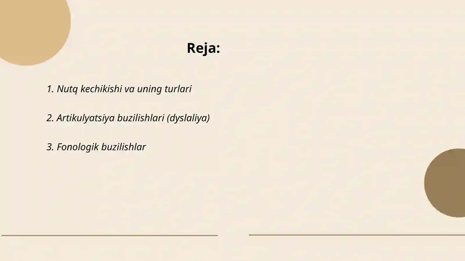 Nutqiy muammolar 2