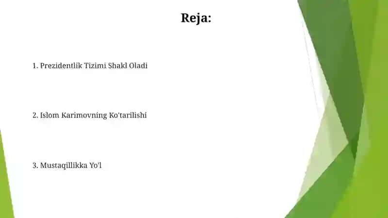 Oʻzbekiston Respublikasida Prezidentlik institutining joriy etilishi 2