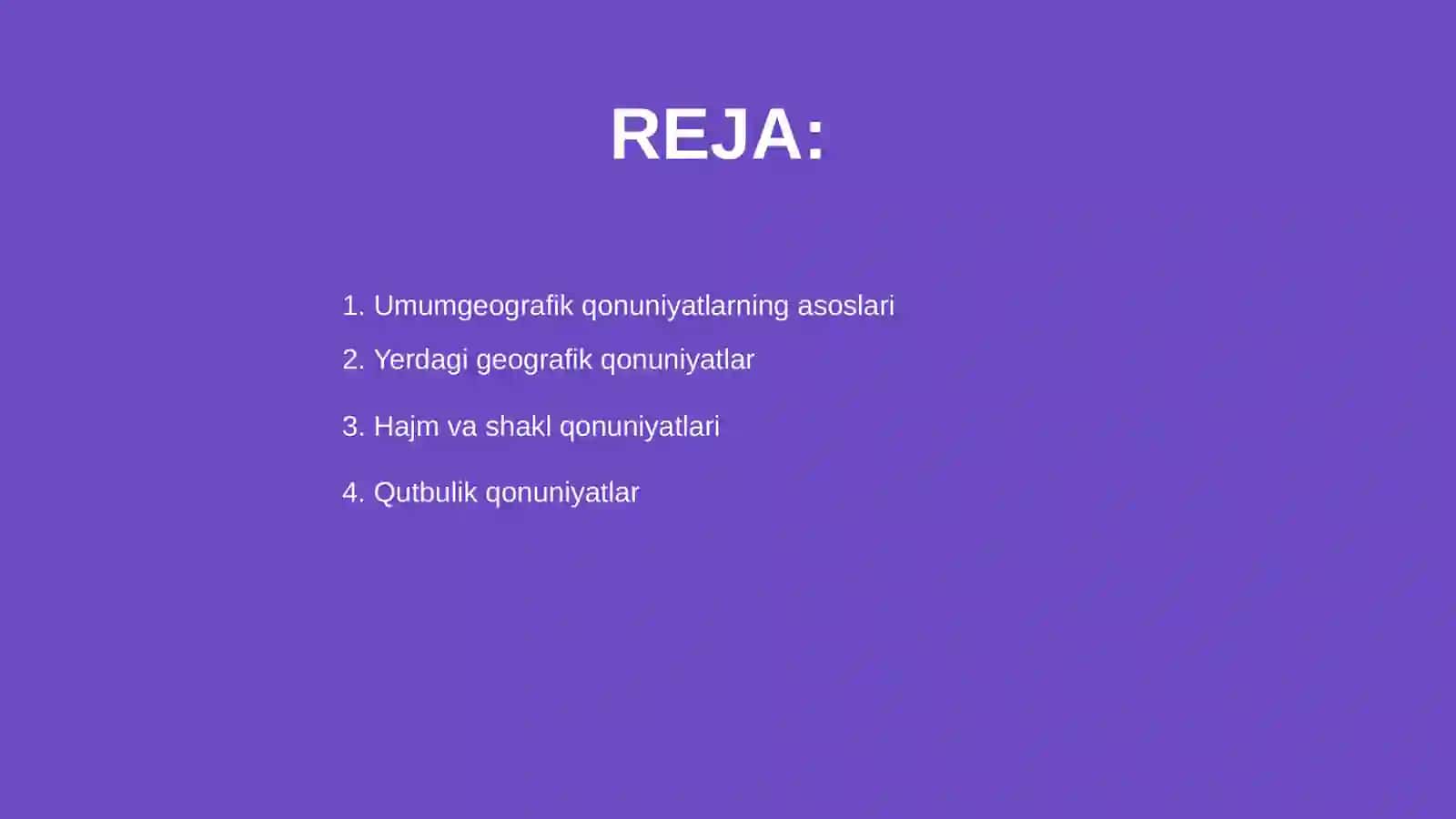 Umumgeografik qonuniyatlar 2