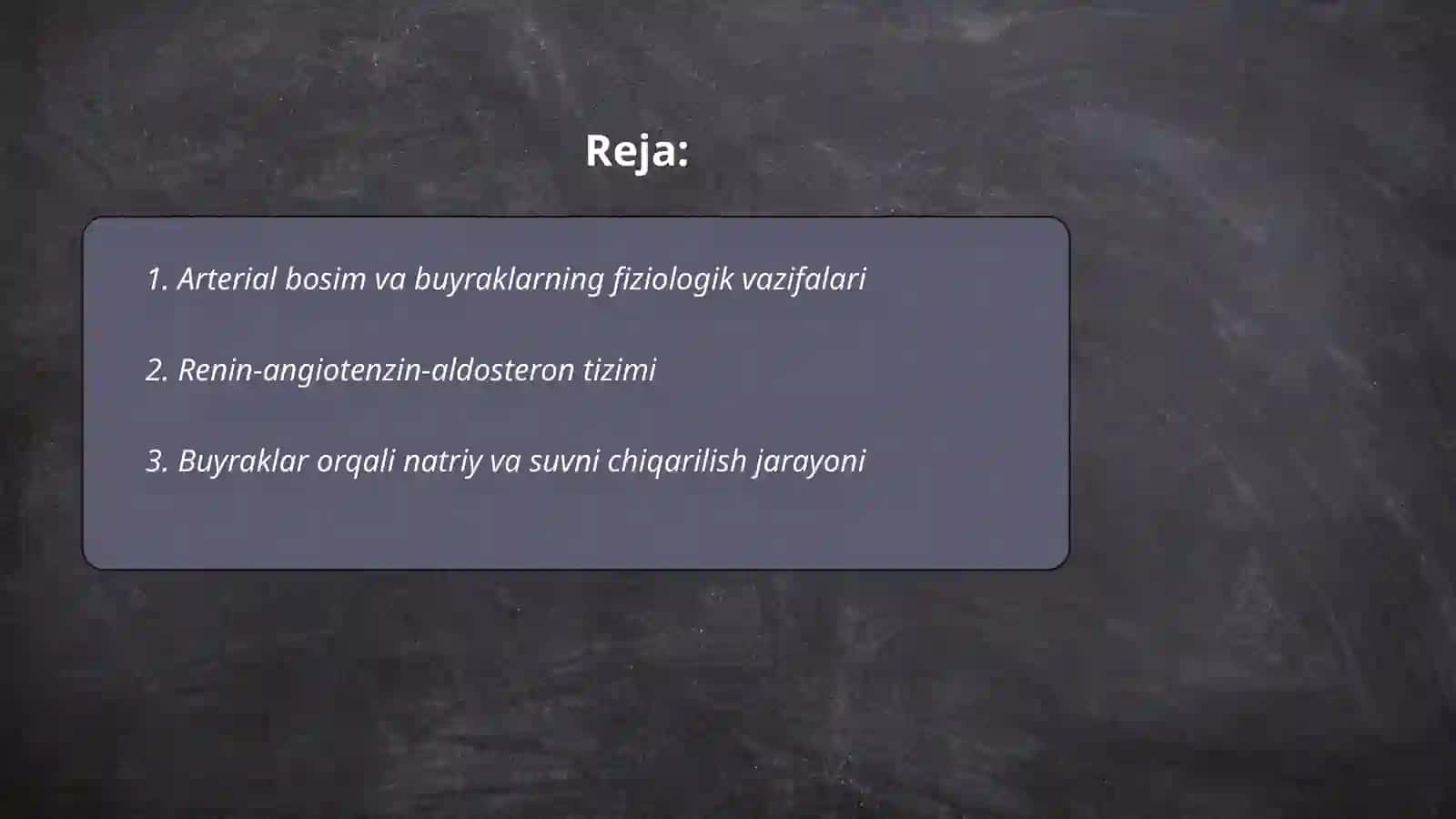 Arterial bosimning boshqariluvida buyraklarning roʻli 2