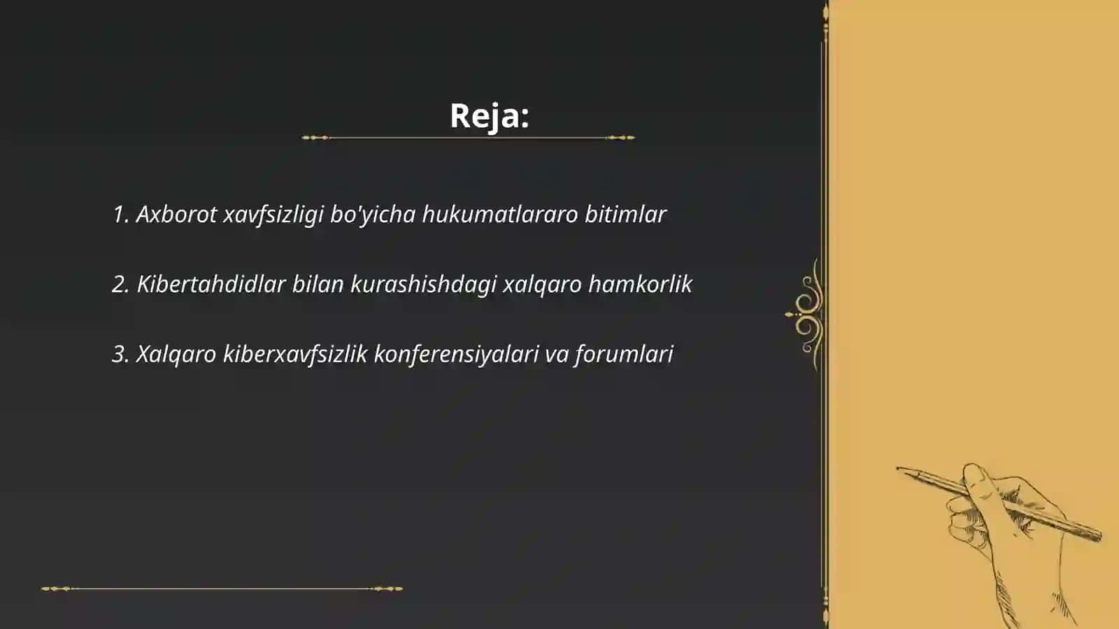 Axborot xavfsizligi boʻyicha Oʻzbekistondagi xalqaro hamkorliklar 2