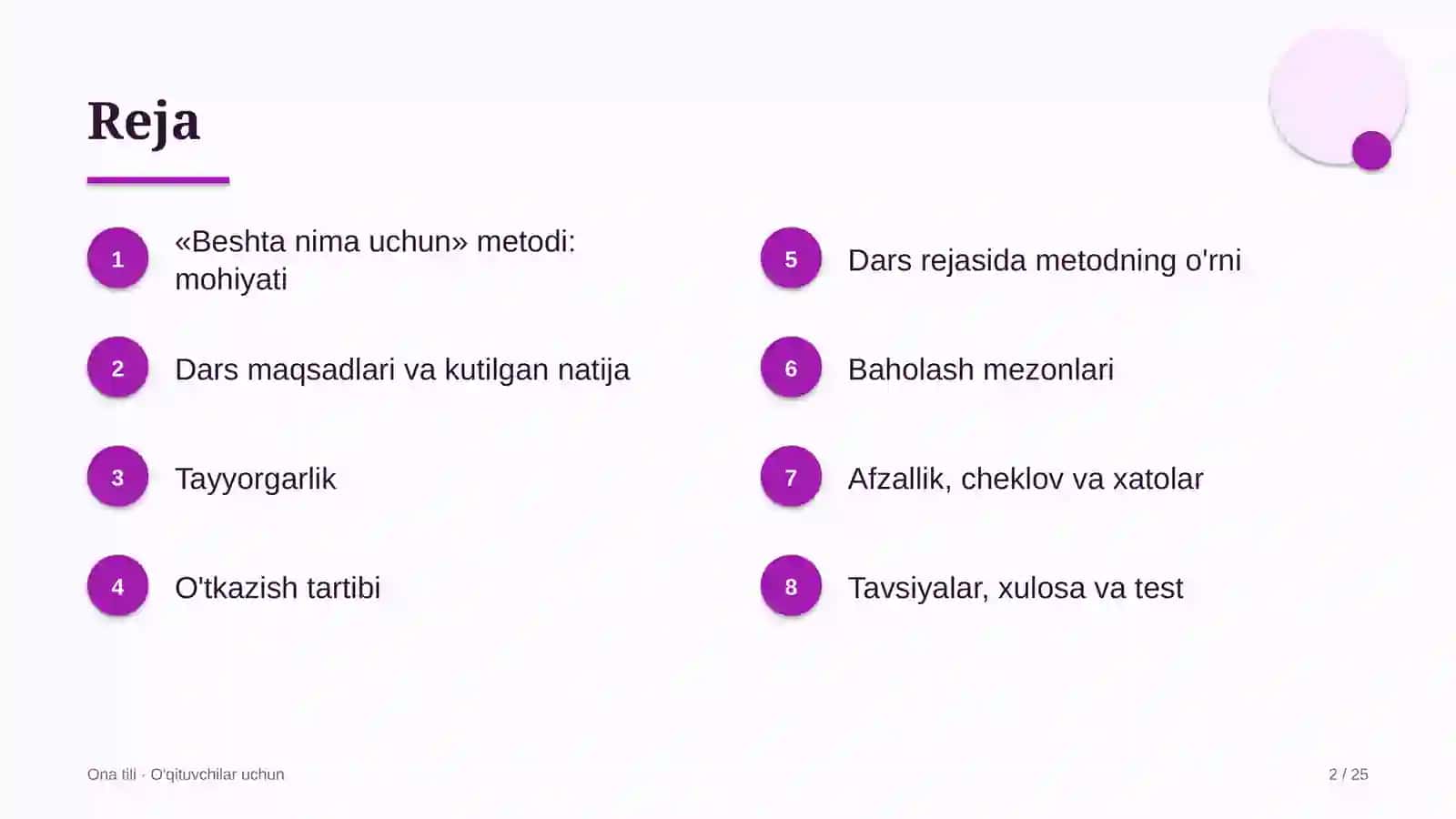 ona tili darslarida beshta nima uchun metodidan foydalanish 9733 2