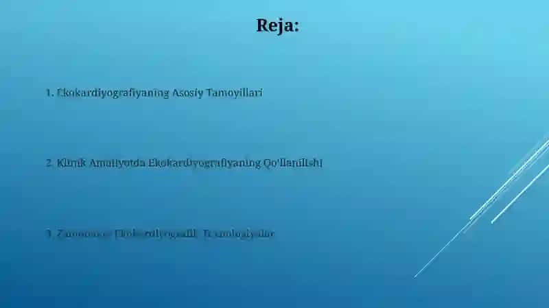 Ekokardiyografiyaning Asosiy Tamoyillari 2