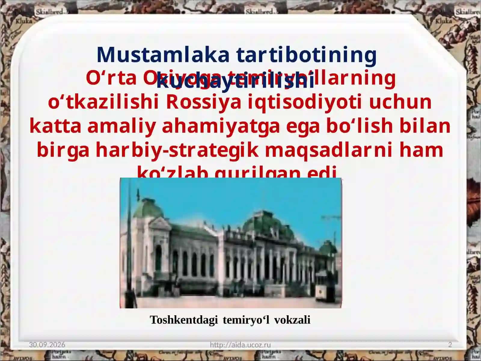 O‘rta Osiyo taminoti 2