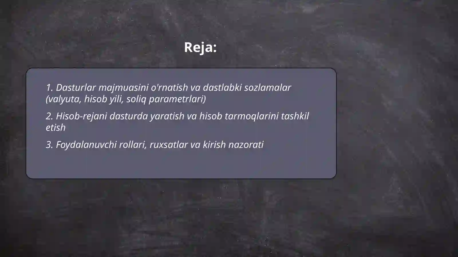 Buxgalteriya hisobini yuritish va hujjatlarni shakllantirish tartibi 2