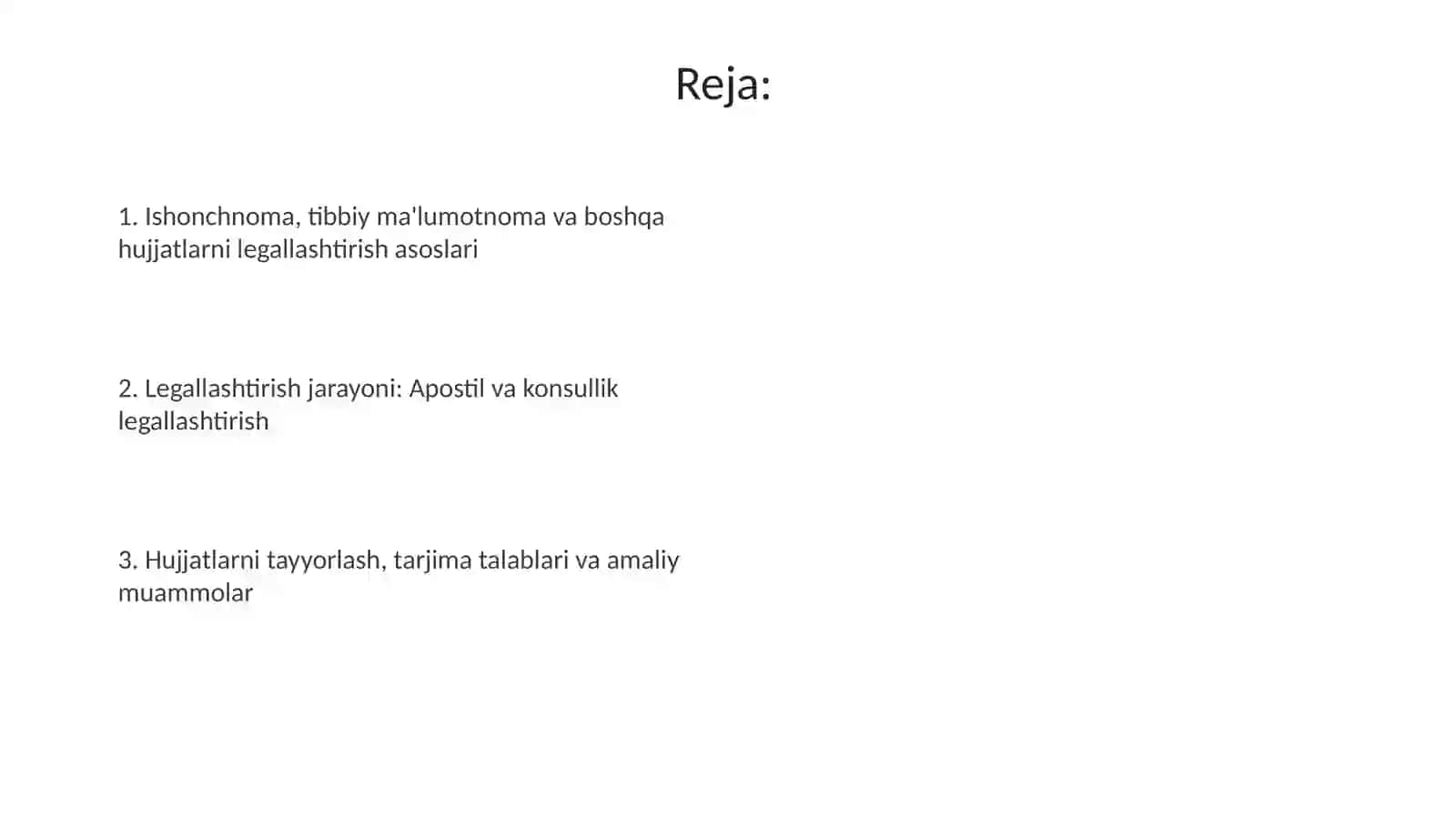 Ishonchnoma tibbiy malumotnama va boshqa hujatlarni rasmiylashtirish 2