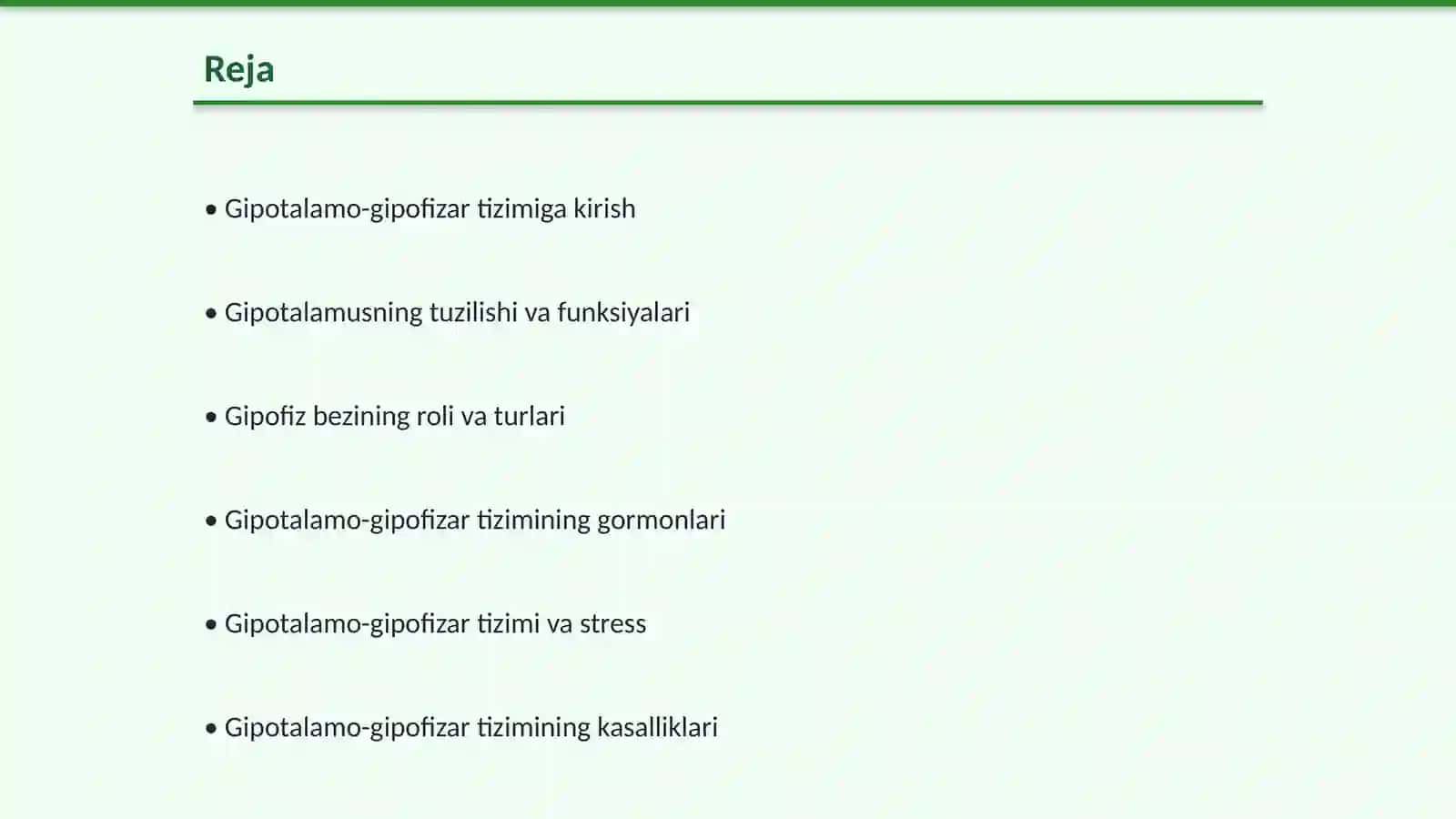 Gipotalamo-gipofizar tizim: Boshqaruv va Muvozanat 2