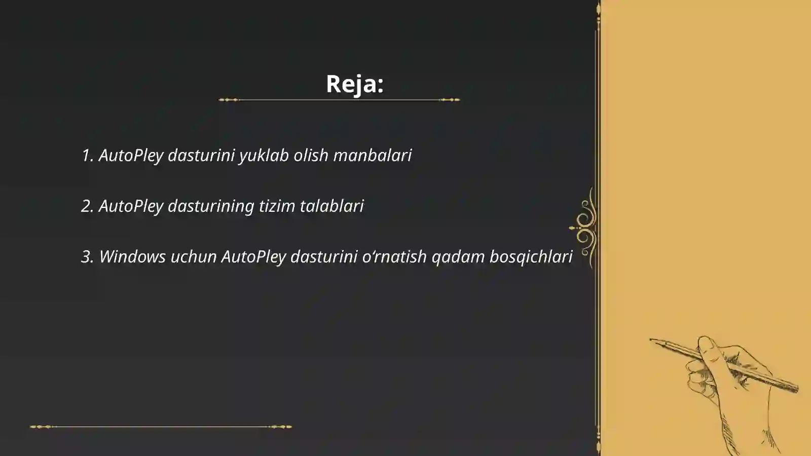 AutoPley dasturi 2