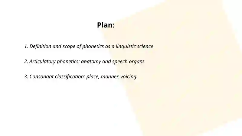 Phonetics as a linguistic science 2