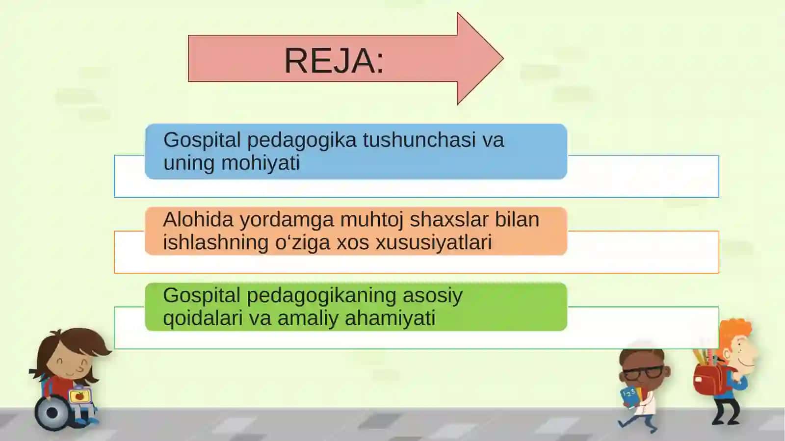Alohida yordamga muhtoj shaxslar bilan ishlashda gospital pedagogika konsepsiyasining mohiyati va asosiy qoidalari 2