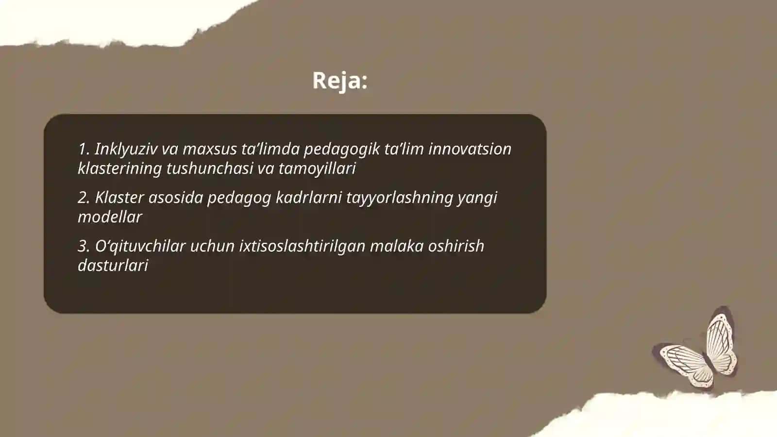 inklyuziv va maxsus taʼlimda pedagogik taʼlim innovatsion klasteri 2