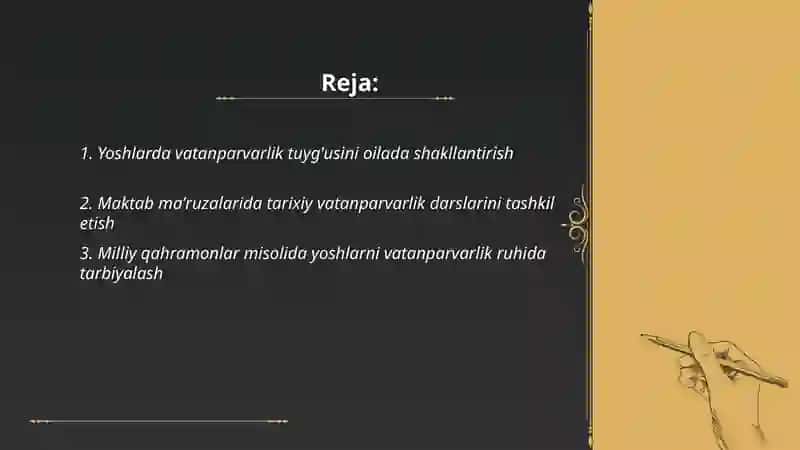 Vatanparvarlik hususiyatini shaklantrish 2