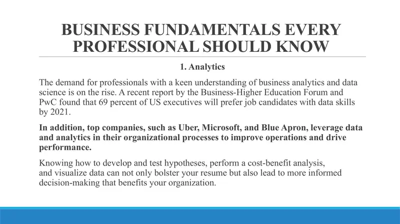 Business Fundamentals 2