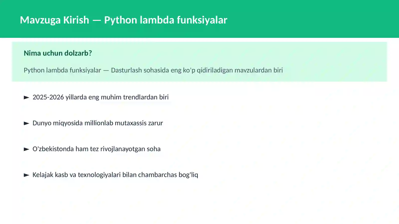 Python lambda funksiyalar 2