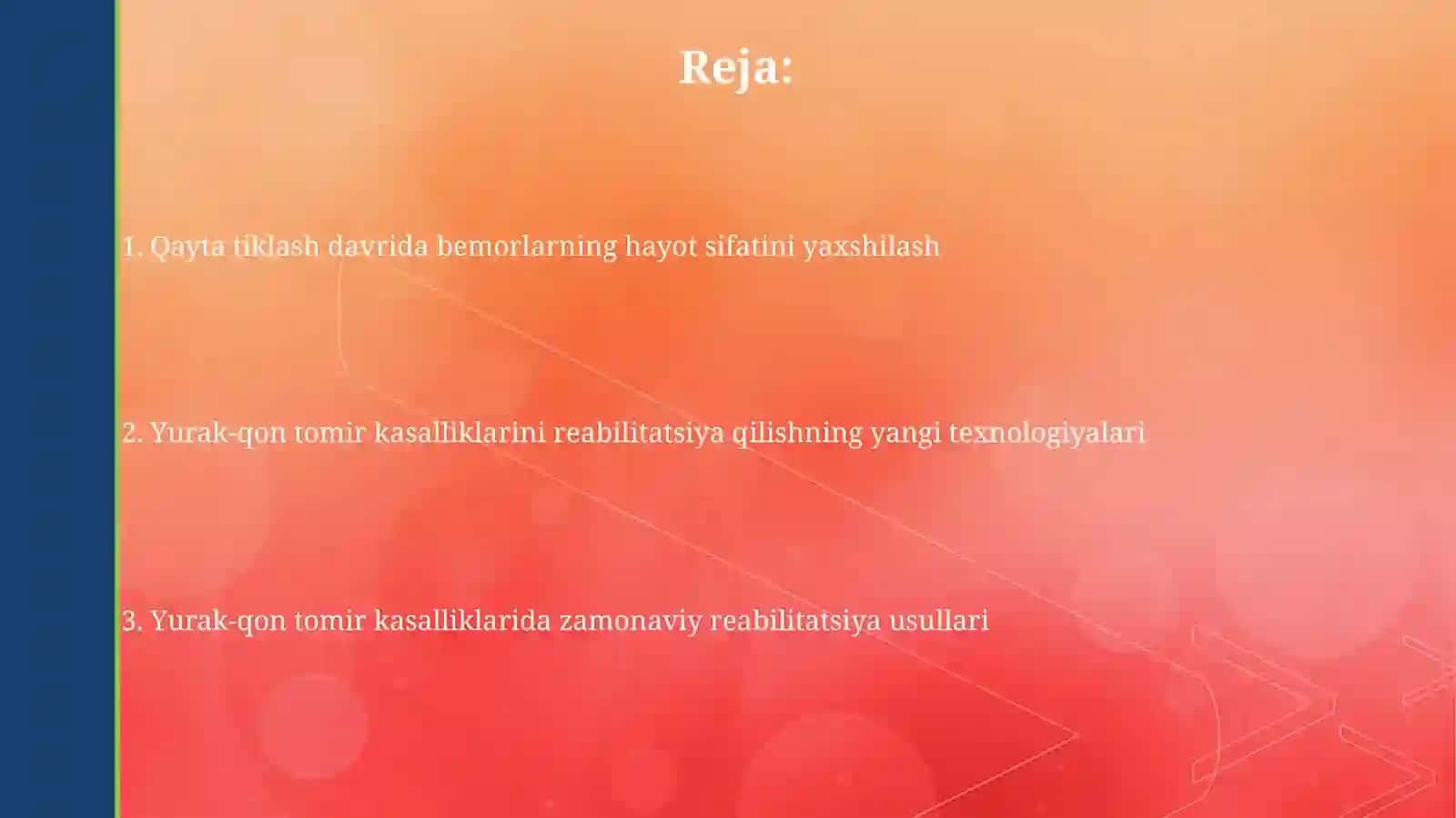 Yurak-qon tomir tizimi kasalliklarida zamonaviy reabilitatsiya usullari 2