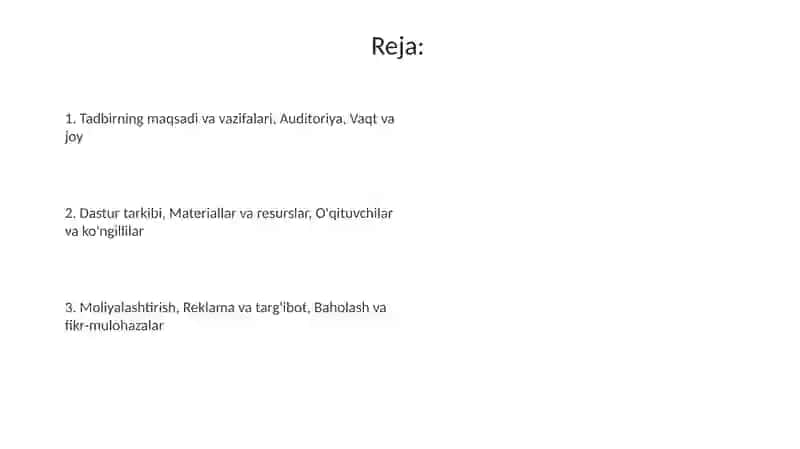 Matematik kecha va matematik ertaliklarni tashkil etish 2