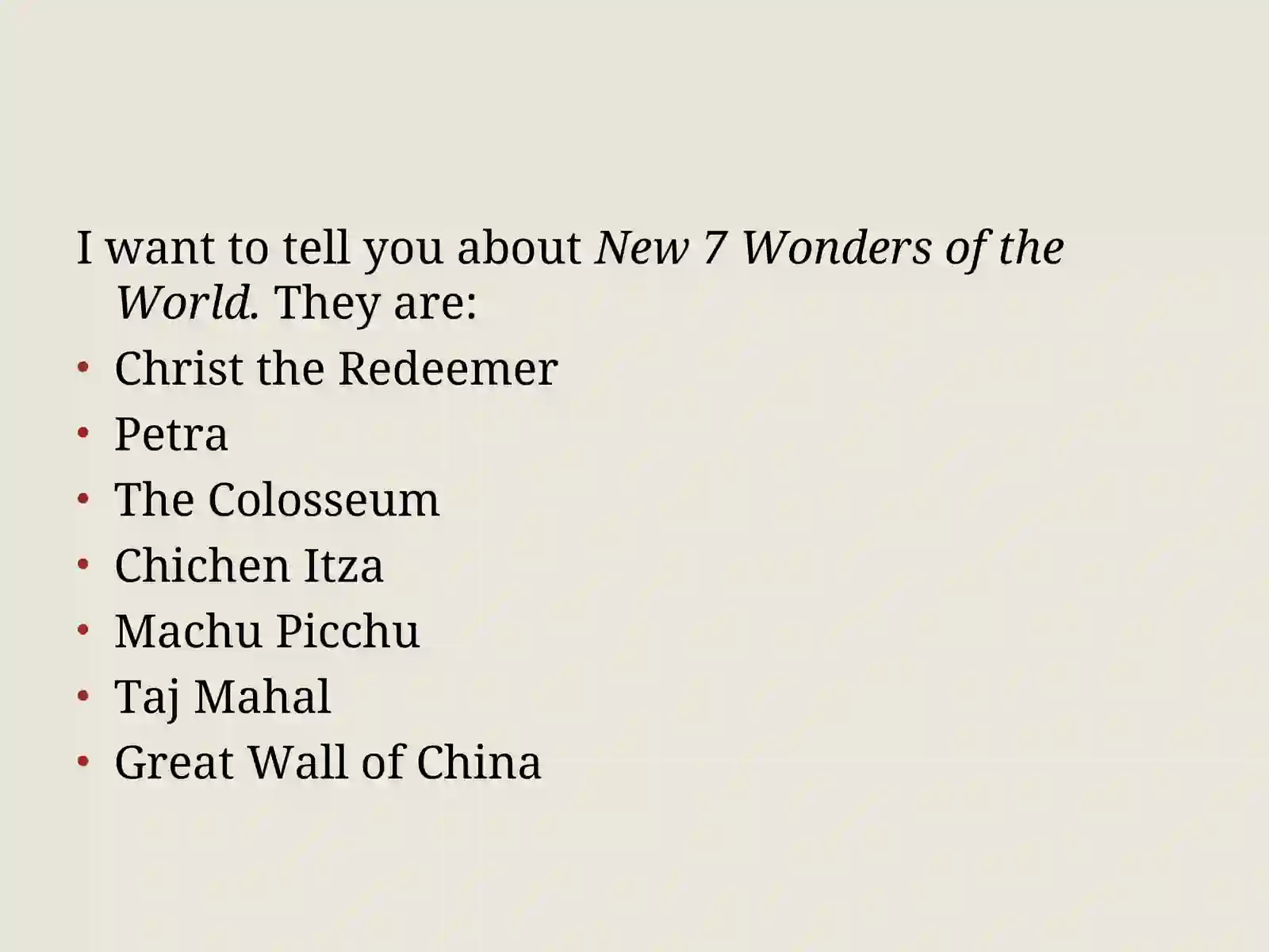 THE WORLD WONDERS 2