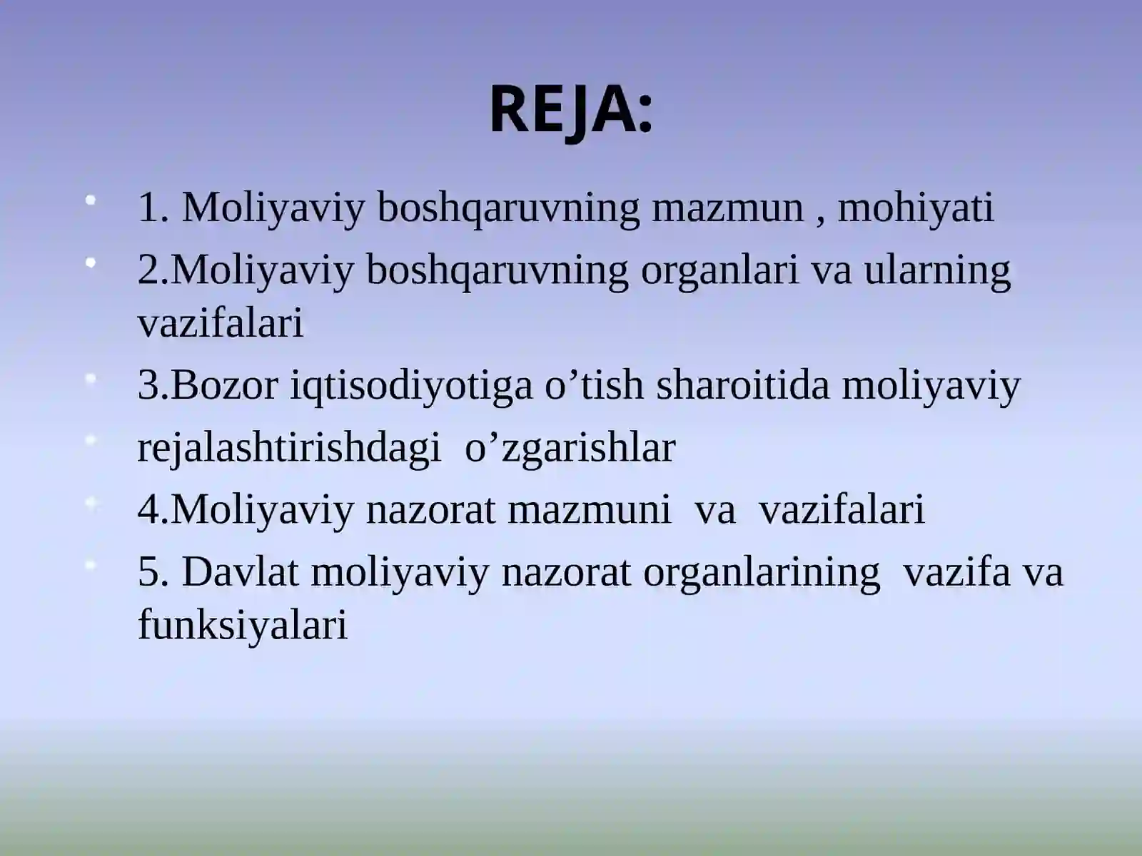 MOLIYAVIY BOSHQARUV VA NAZORAT 2