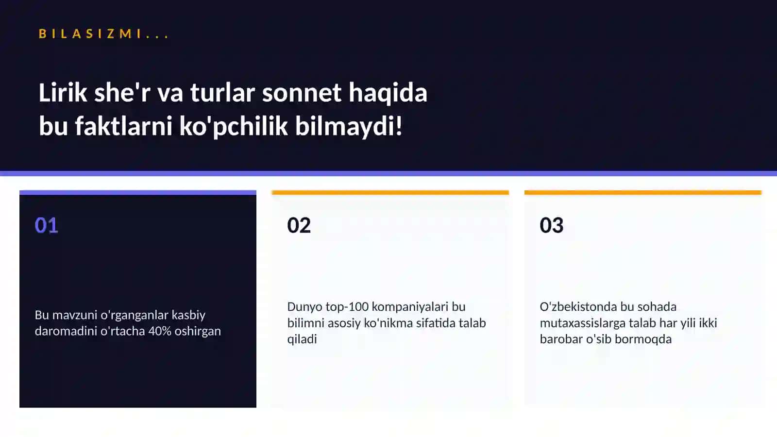 Lirik she'r va turlar sonnet 2