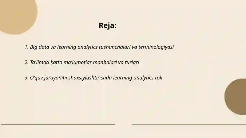 Big data va learning analytics texnalogiyalarining talimdagi roli 2