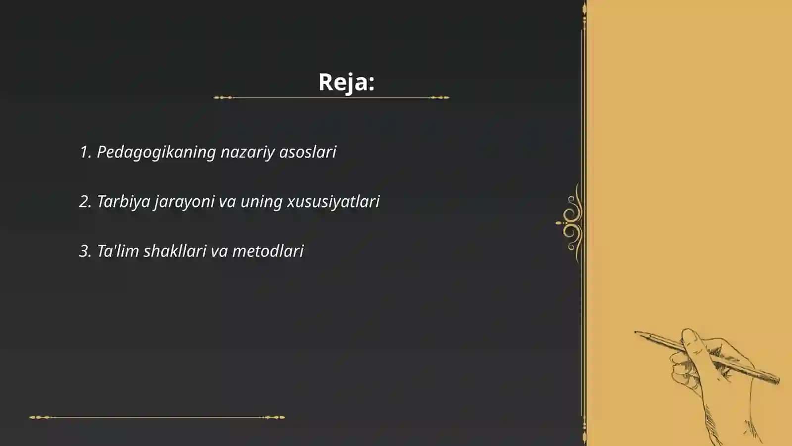 Pedagogika fanining predmeti, tadqiqot metodlari 2