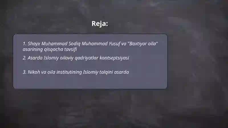 "Baxtiyor oila" 2
