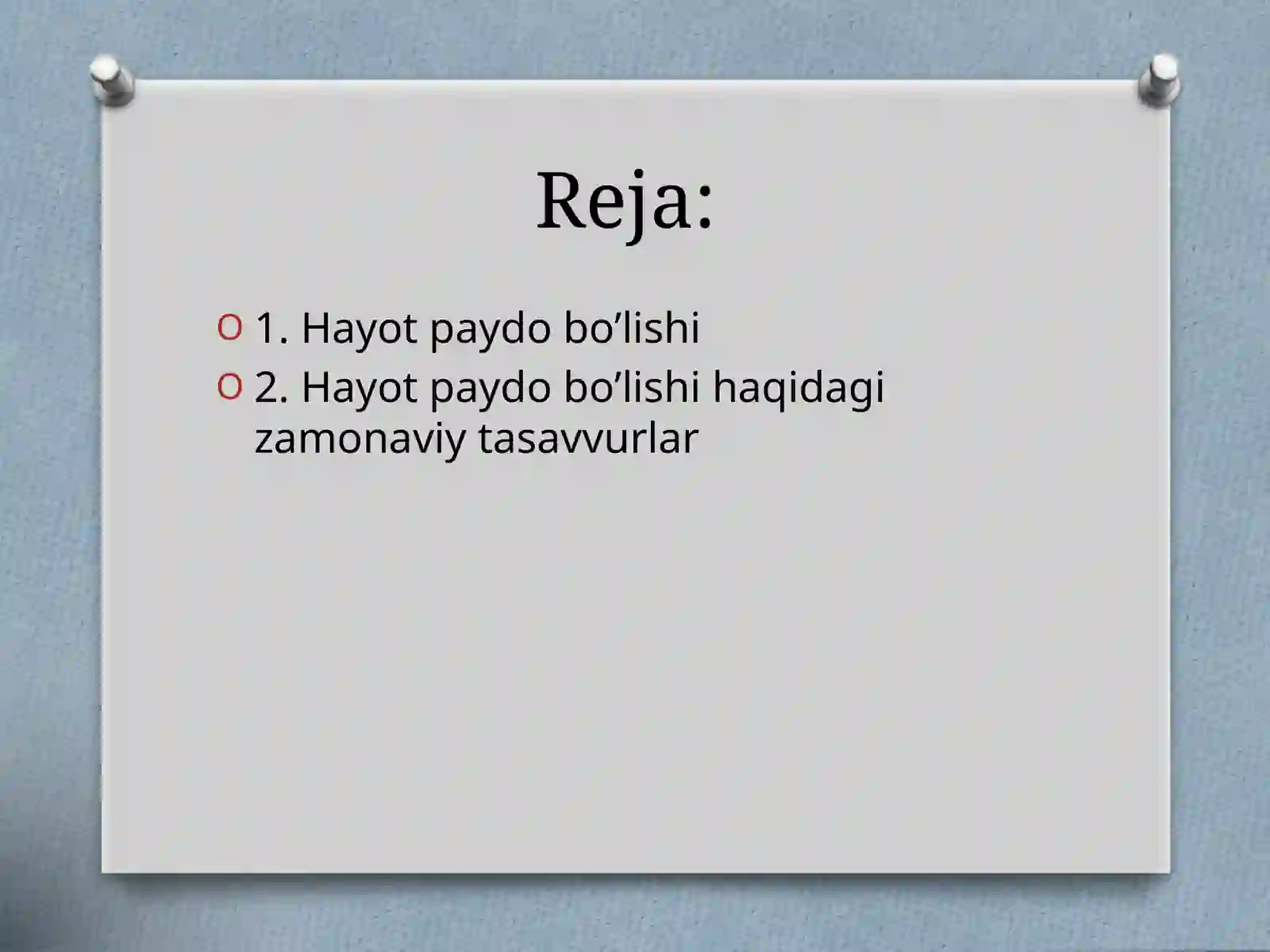 Hayotpaydobo’lishihaqidagizamonaviytasavvurlar 2