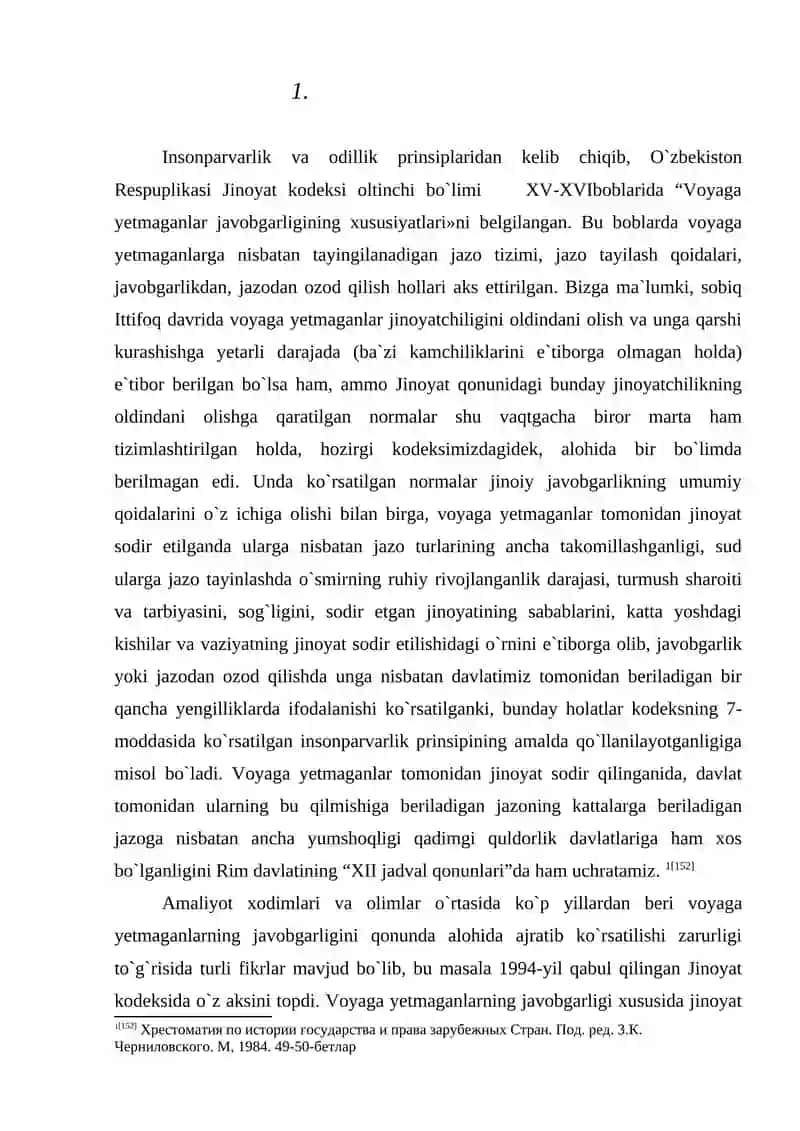 Voyaga Yetmaganlar Javobgarligini O'ziga Xos Xususiyatlari 2