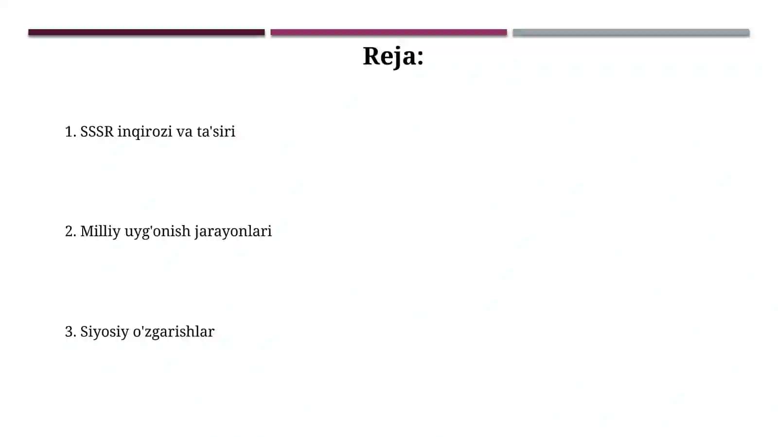 Mustaqillikka erishish jarayonida O'zbekistondagi ijtimoiy-siyosiy jarayonlar 2