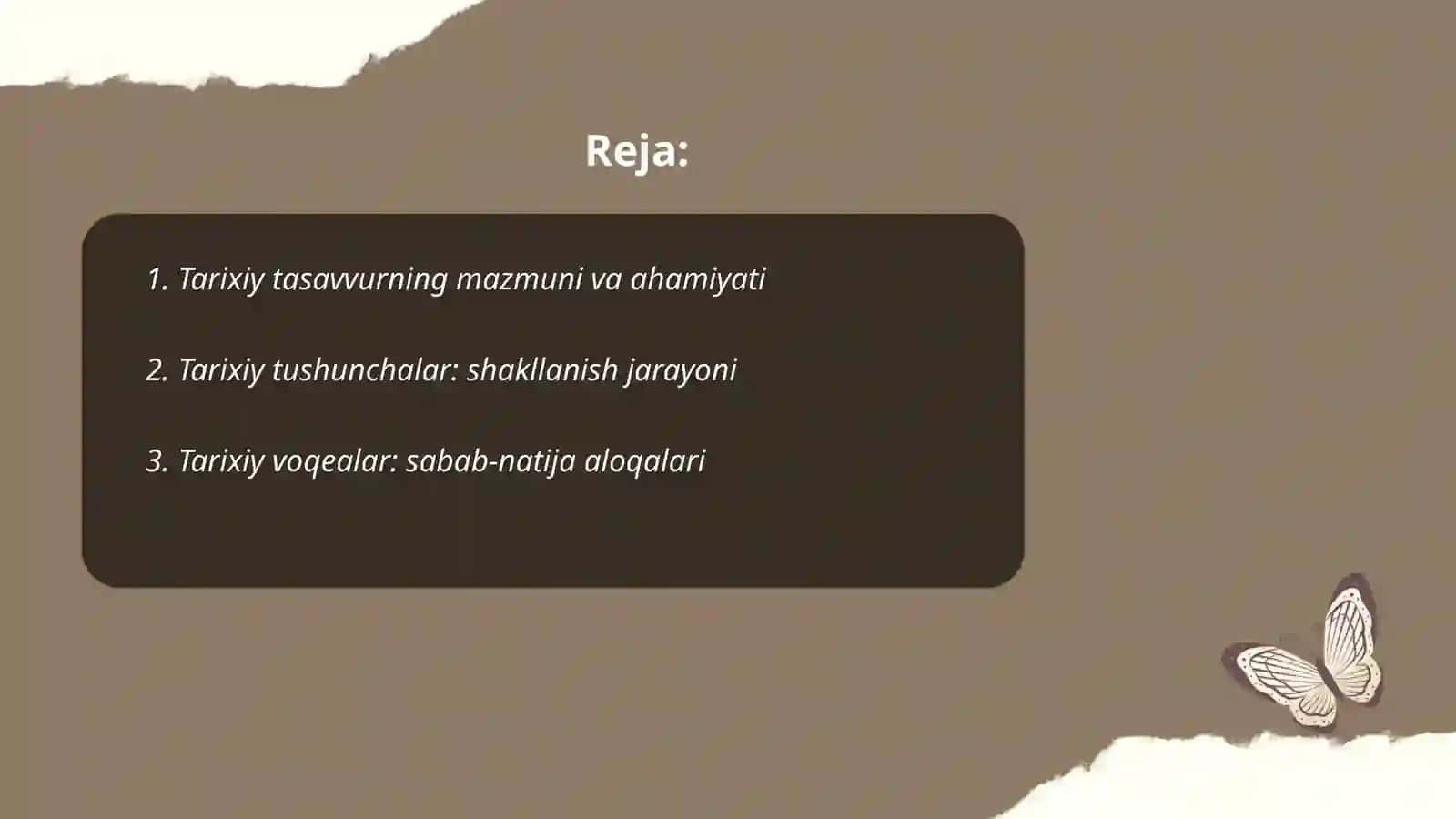 Tarixiy tasavvur va tushunchalarni shakllantirish 2