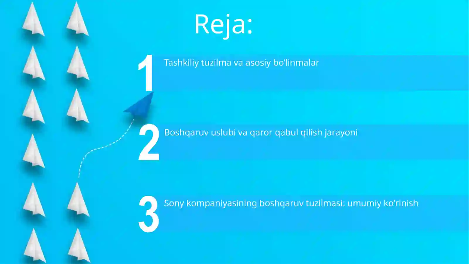 Sony kompaniyasining boshqaruv strukturasi 2