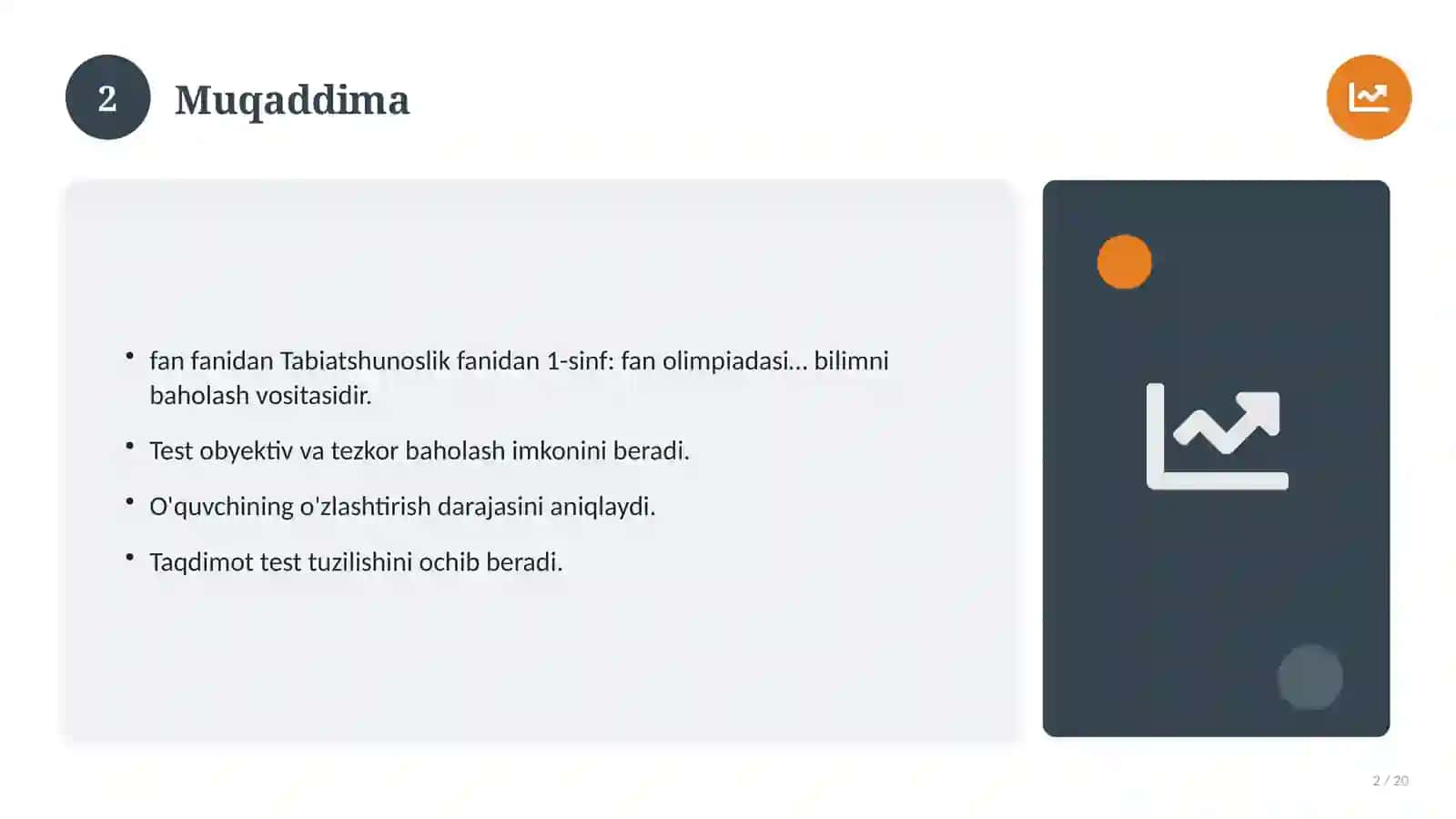 Tabiatshunoslik fanidan 1-sinf: fan olimpiadasi savollari 2