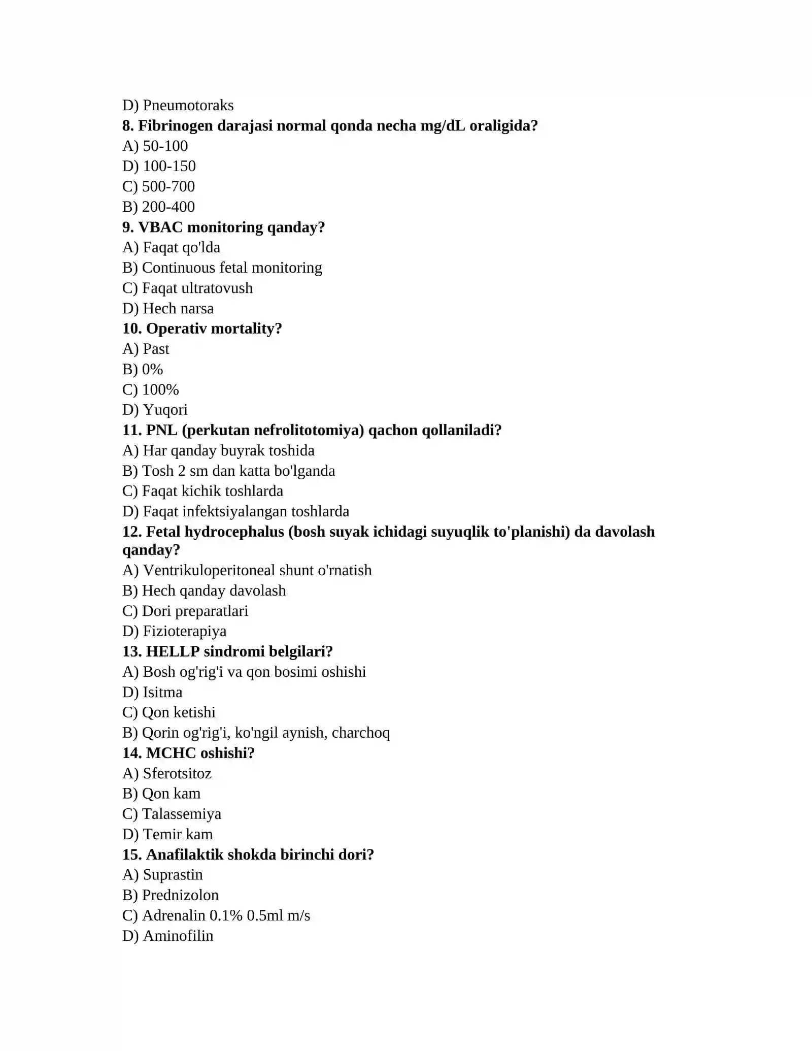 Psixiatriya testlari 2