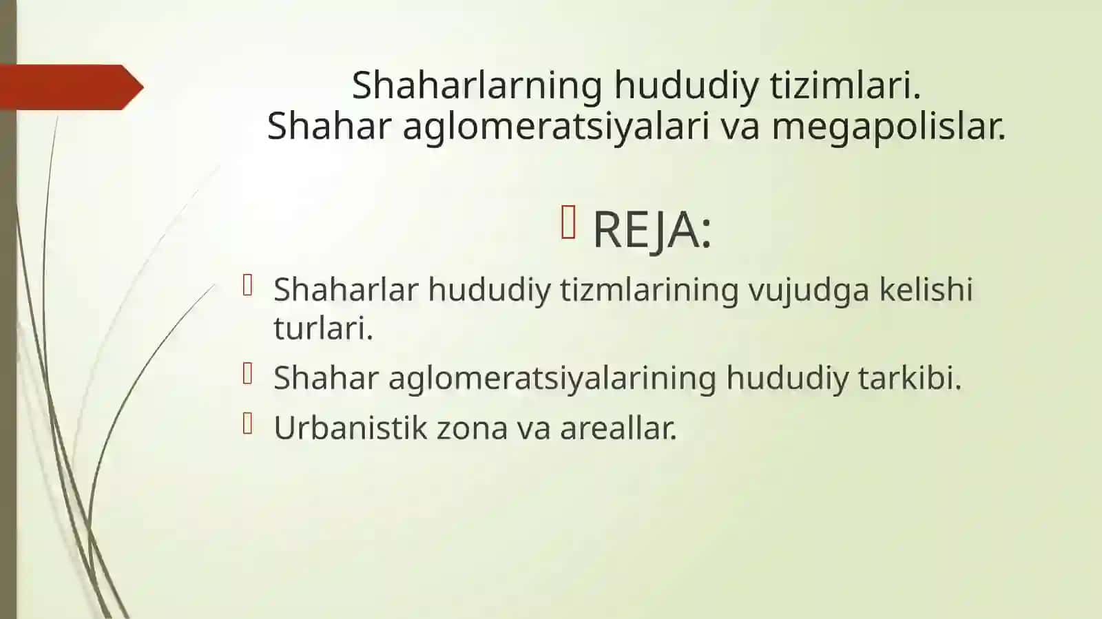 Shaharlar hududiy tizimlari va megalopolislar 2