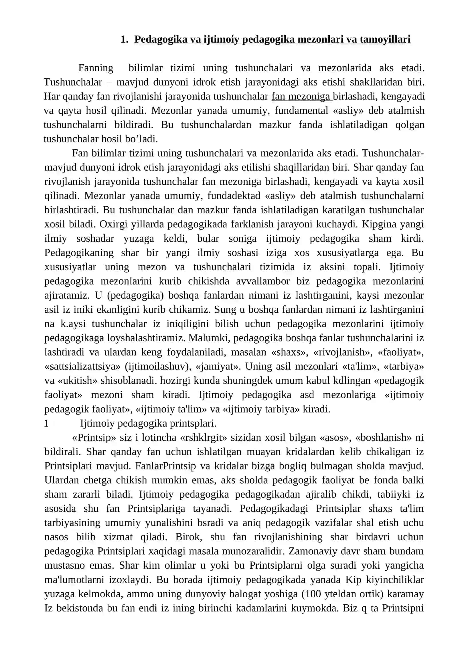 Ijtimoiy pedagogika mezonlari va tamoyillari 2
