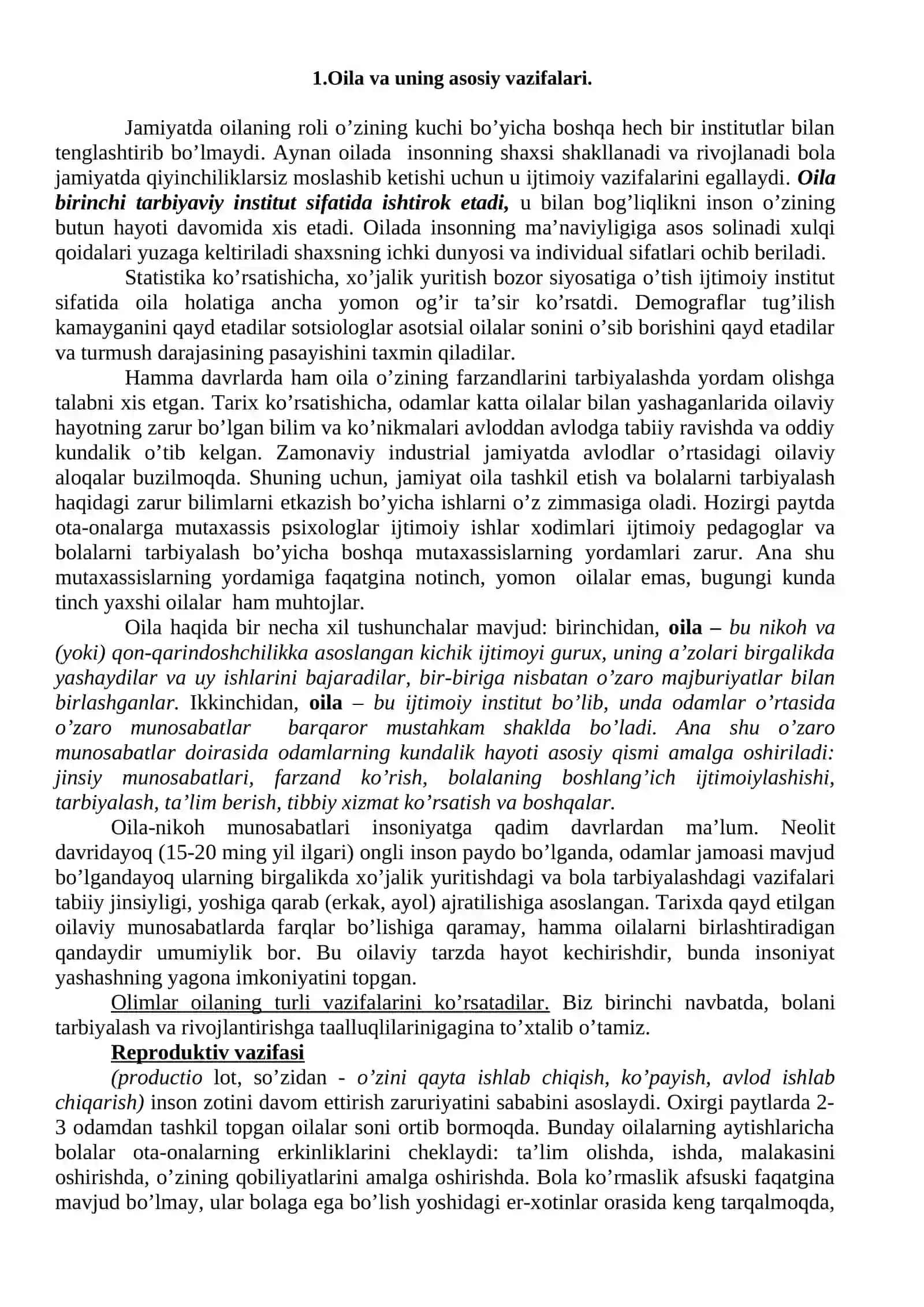 Ota-onalari nazoratisiz qolgan bolalar va oilalar bilan ijtimoiy-pedagogik faoliyat 2