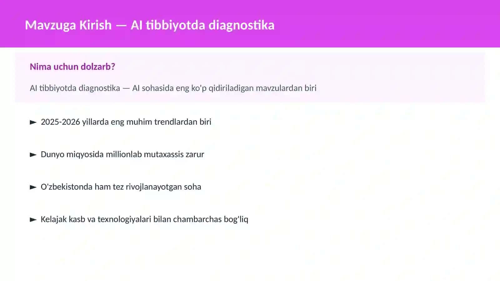 AI tibbiyotda diagnostika 2