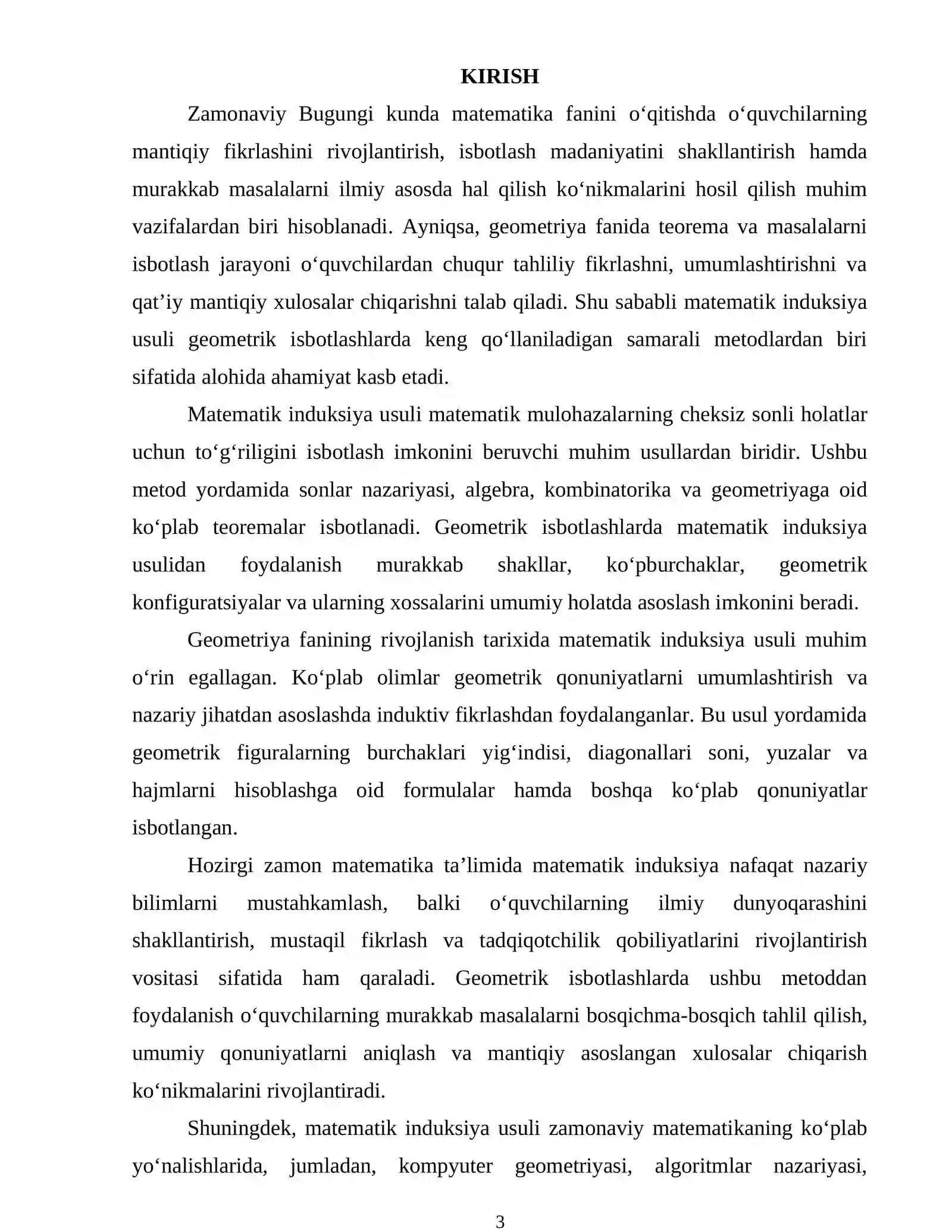 MATEMATIK INDUKSIYA USULI 2