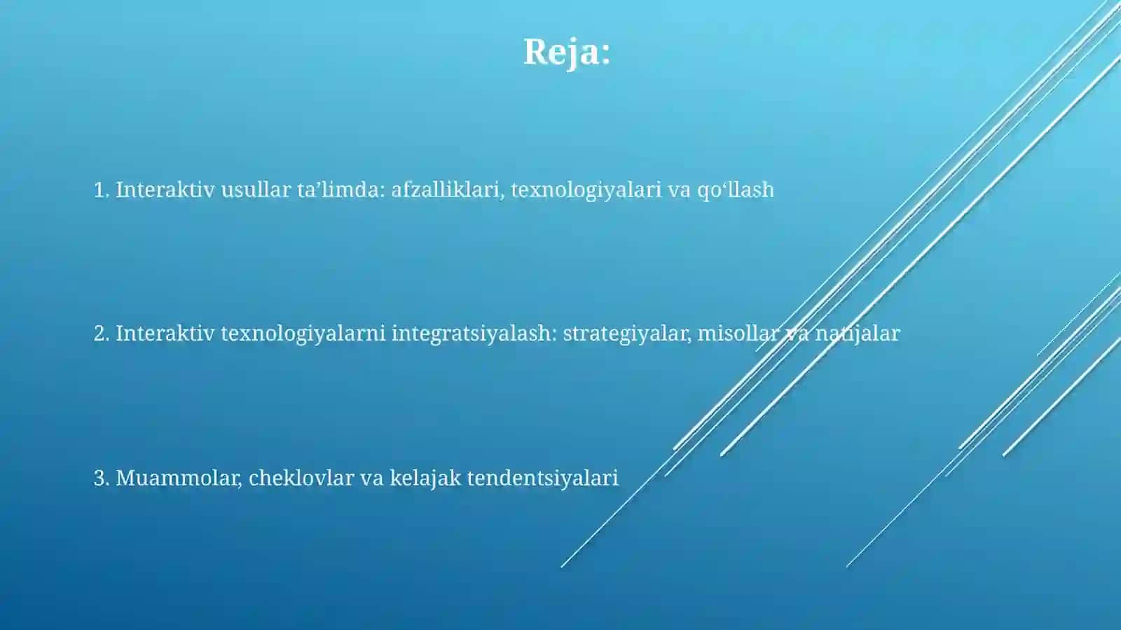Taʼlimdainterfaolmetodlarniqoʻllashtexnologiyasi 2