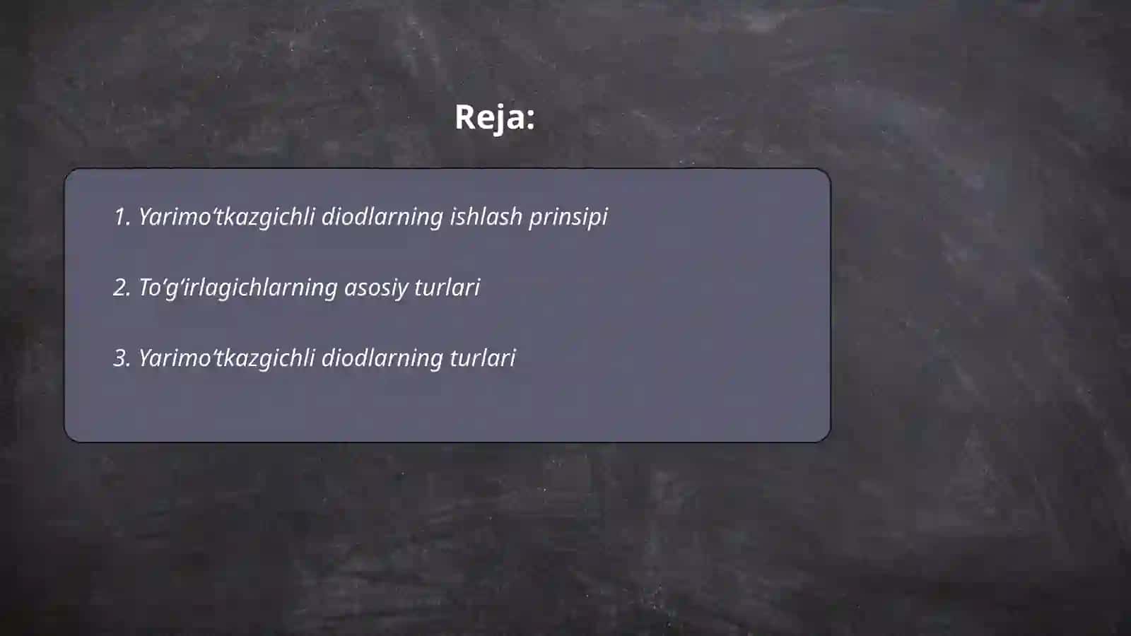 Yarimoʻtkazgichli toʻgʻirlagichglar 2