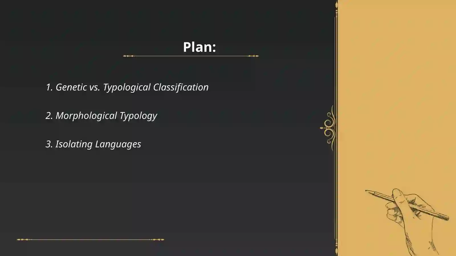 Typological classification of languages 2