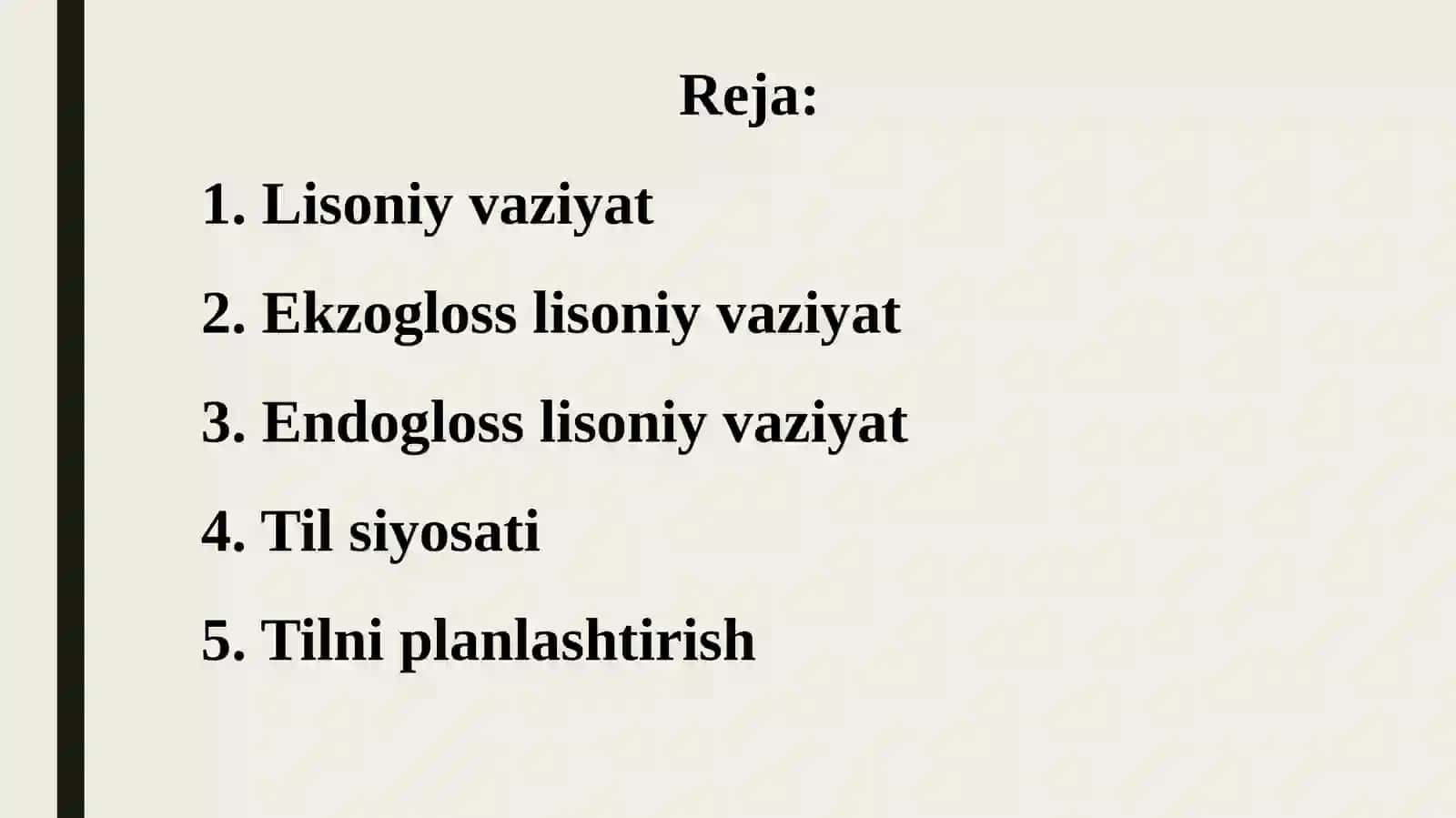 Lisoniy vaziyat va til siyosati 2