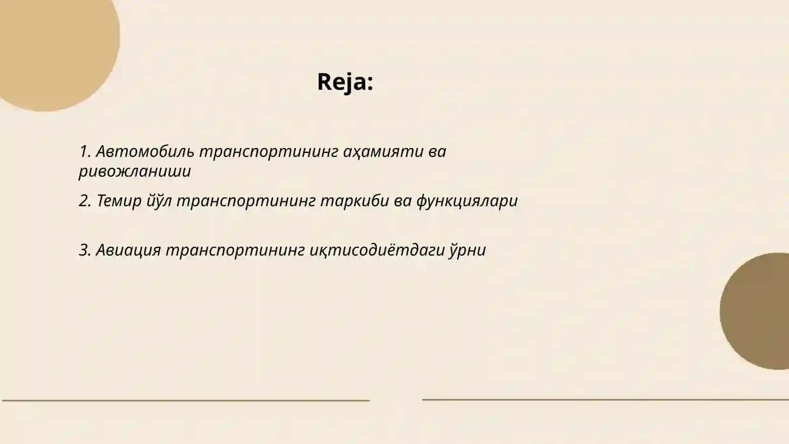 Автомобиль транспорти нинг аҳамияти ва ривожланиши 2